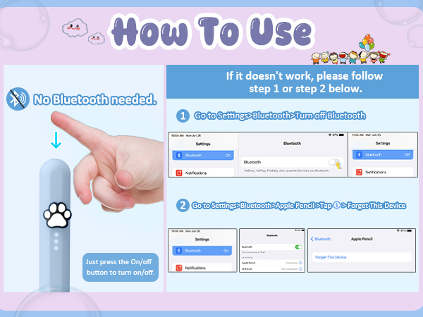how to use without bluetooth just press the on off easy use for children and kids