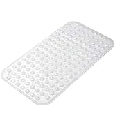 AmazerBath Bath Tub Mat, Medium Size 27.6 x 15 Inches Non-Slip Shower Mats with Suction Cups and ...