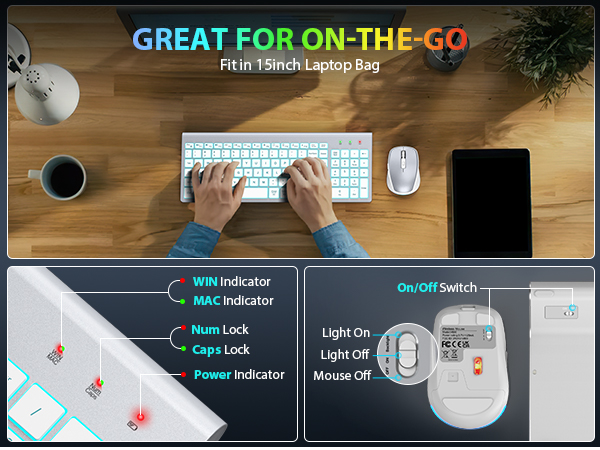 portable keyboard and mouse wireless