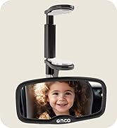 Onco Forward-Facing Baby Car Mirror - Clip On Car Mirror for Baby, 100% Shatterproof &amp; Shake-proo...