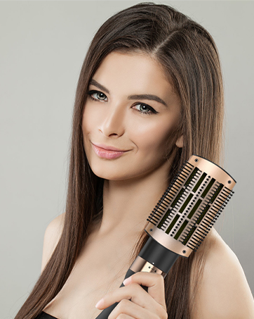 hair straightener brush