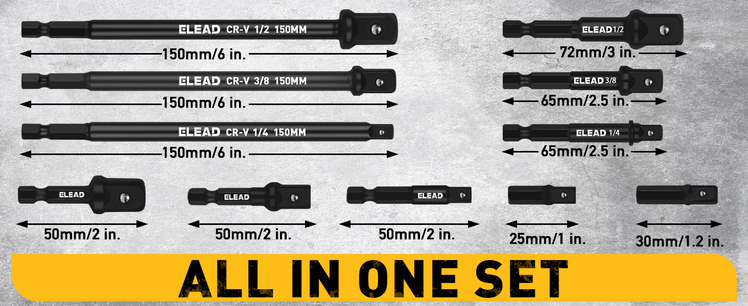Impact Socket Adapter Set