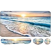 4-in-1 Large Gaming Mouse Pad, Keyboard Wrist Rest Pad &amp; Wrist Support Mousepad Set, Extended Des...
