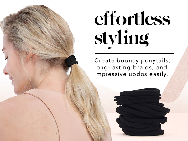 strong gift set anti breakage creaseless non damaging ponytail holder ties men bow girls kids