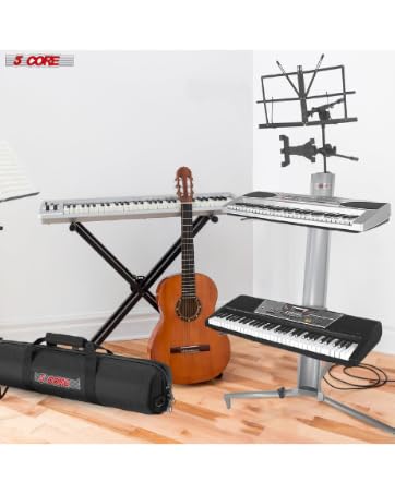 5 CORE Keyboard Stand Piano Heavy Duty Z Style Adjustable Keyboard Holder Digital Piano Keyboard Sta...