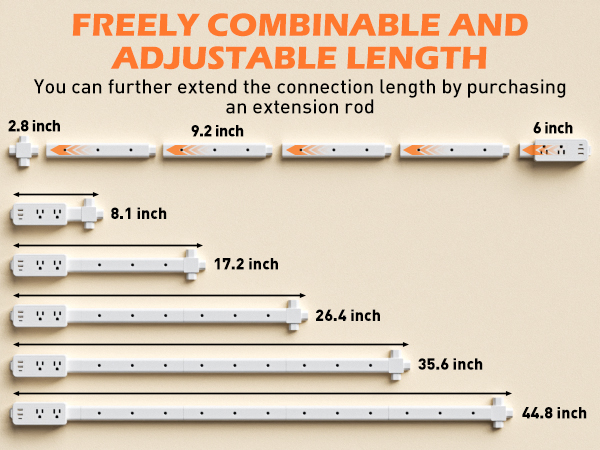  Freely Combinable and Adjustable Length