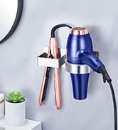 XILIMEN Hair Straightener Holder, Blow Dryer Holder Wall Mounted, Hair Tool Organizer, Hair Dryer...