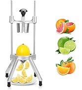 WICHEMI Commercial Easy Wedger 8 Section Lemon Slicer Lime Cutter Stainless Steel Blade Fruit Sli...