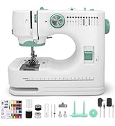 Xamanabu Sewing Machine for Beginners with 12 Built-in Stitches, 6 Included Feet, Portable Sewing...