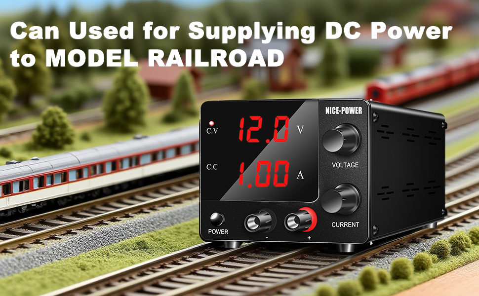 DC power supply for model railroad