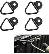 Diamall 4 PCS Truck Bed Tie Down Anchors, Heavy Duty Steel V-Ring Truck Bed Tie Down Anchors Pick...