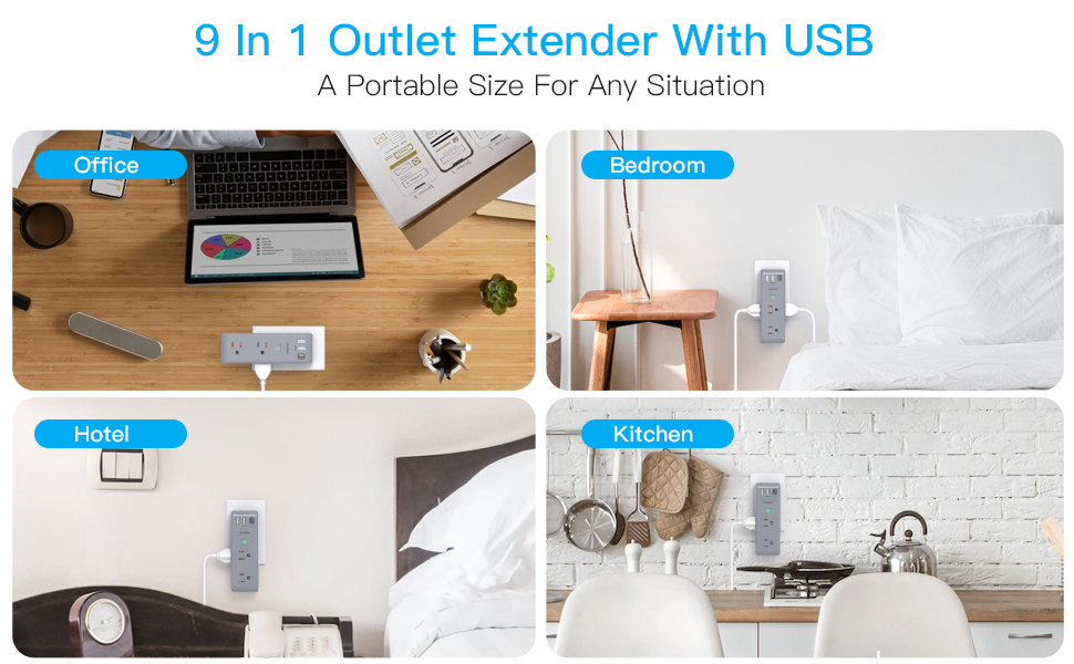 outlet extender with usb