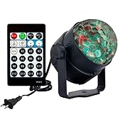 Ocean Water Wave Disco Light,AVEKI 15 Modes Sound Activated Party Projector Disco Crystal Ball Li...