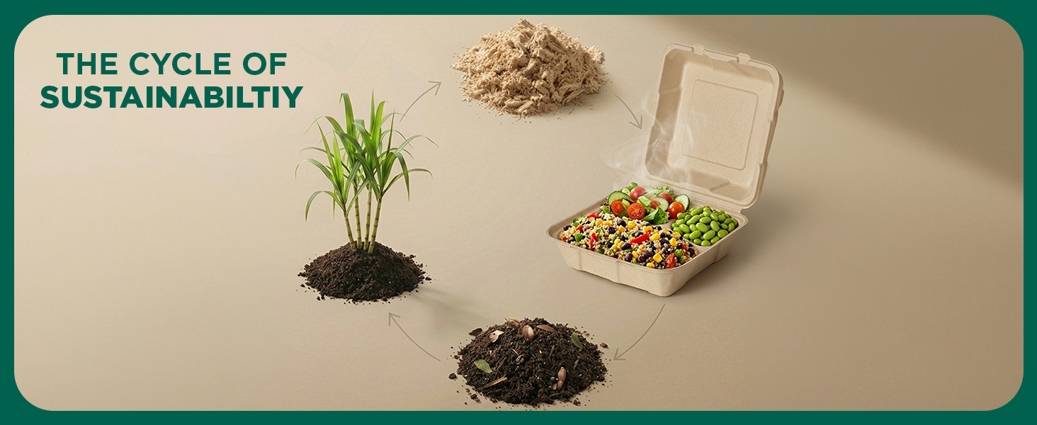 Take Out containers Leak free 6 inch Heavy duty Clamshell