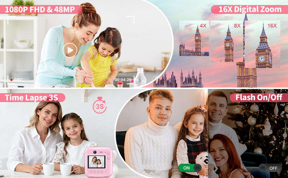 Kids Digital Camera for Girls Boys