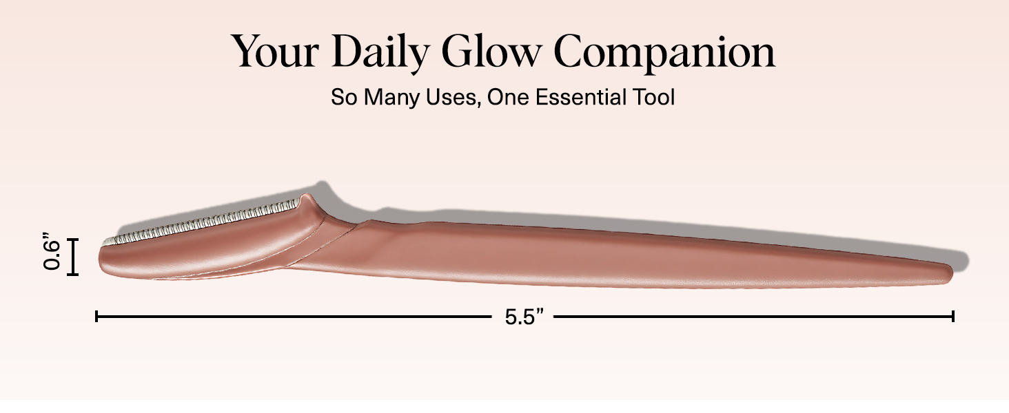 Kitsch Dermaplane Razor Face Shaver, Recycled Plastic Dermaplaning and Skin Care Tool Terracotta