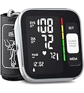 Blood Pressure Monitor Upper Arm Digital Blood Pressure Machine for Home Use with Backlit Display...