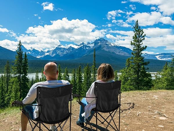 camping chair portable folding lawn camp chairs 2 pack heavy duty adults beach outdoor backpacking