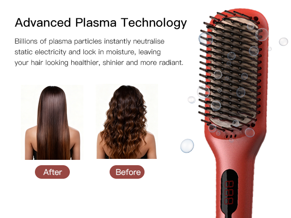 hair straightener brush