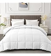 MATBEBY Twin Comforter Duvet Insert - All Season White Comforters Twin Size - Quilted Down Altern...