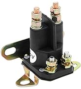 Starter Solenoid Relay 4 Pole Compatible with Briggs &amp; Stratton 5410K, Craftsman, Husqvarna 10994...