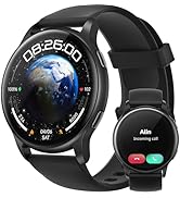 Parsonver Smart Watch for Men Women(Answer/Make Calls), 5ATM Waterproof Swimming Monitor, 44mm HD...