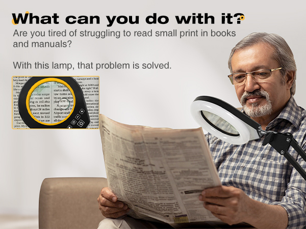 lighted magnifying glass