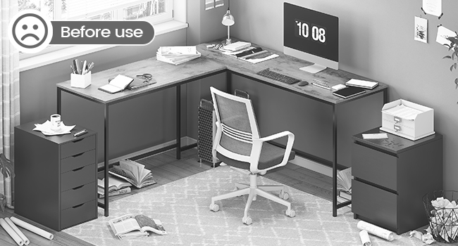 l shaped desk