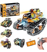 Hodurgyi 5 in 1 STEM Building Toys for Kids 6-14, Remote &amp; APP Controlled Stunt Tank Robot Race C...
