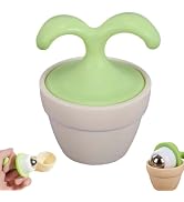 KINTEGOOD 2 Pack Mini Potted Plant Eye and Face Massage Roller, Handheld Desk Decor Roller Ball f...