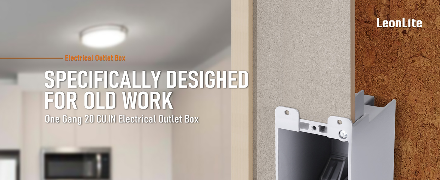 One Gang Old Work Electrical Outlet Box