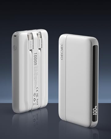 Dual Cable Design,22.5W Super Fast Charging,Ultra-Compact Size,LED Battery Display