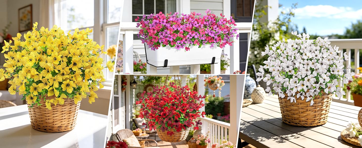 artificial outdoor flowers