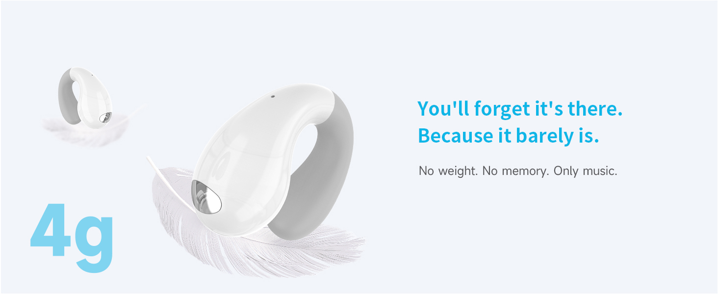 Lightweight Open Clip on Earbuds