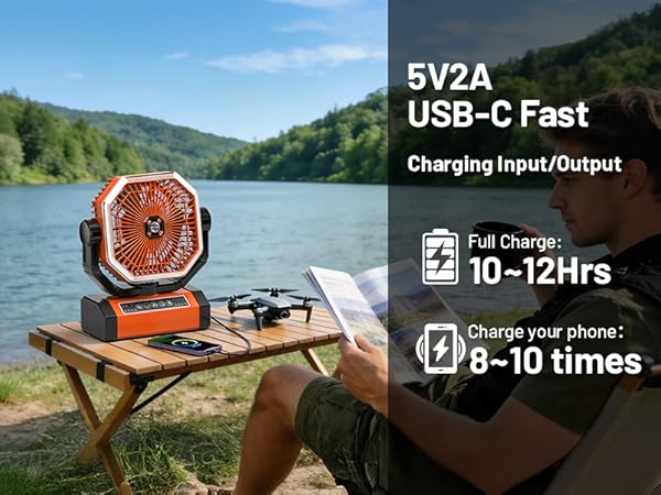 battery operated fan for camping