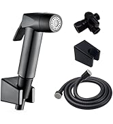 Eurolife Handheld Toilet Bidet Sprayer for Toilet with Lockable Push Button, 2 Functions Spray, B...