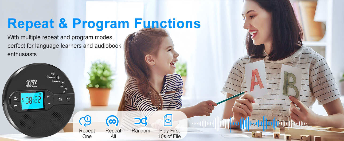 portable cd player with headphones