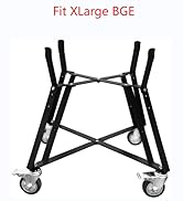 Quantfire XLarge Big Green Egg Nest,Grill Stand for Big Green Egg Accessories,Rolling Nest with H...