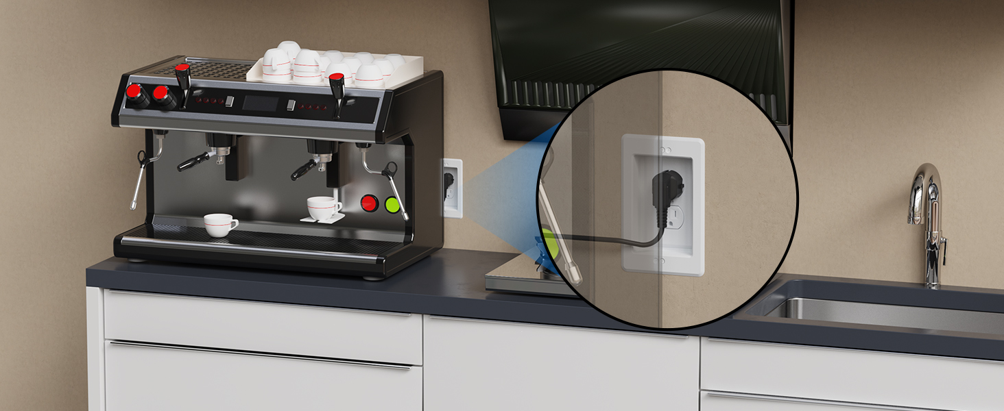  DVFR1W-1 Recessed Electrical/Outlet Box Wall Plate Kit