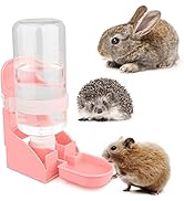 Rabbit Water Bottle, [500ml/17oz] Diyife Hamster Water Bottle Guinea Pig Water Bottle No Drip, Ha...