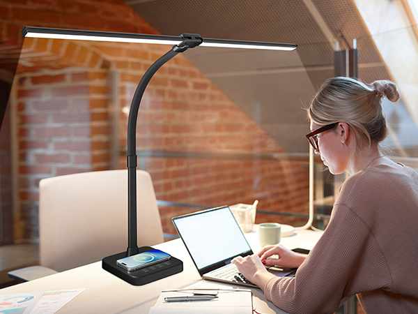 dimmable adjustable tall desk lamp classroom lights