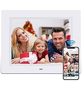 8.7-inch WiFi Digital Photo Frame, Electronic Picture Frame WiFi with app, Touch Screen Display, ...