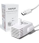 HAPUP Cat Water Fountain Pump Silent DC5V Original Pet Drinking Fountain Replacement Pump (170L/H...