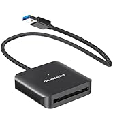 DriverGenius CFast 2.0 Card Reader with USB 3.0 &amp;USB-C, 30cm/0.98ft Nylon Braided Cable, for Prof...