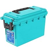 Sheffield 12633 Ammo Storage Box, Stackable .30 Cal Field Boxes, Water and Dust Resistant, Lockab...