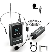 Phenyx Pro Single Digital Wireless Microphone System, w/Mini Receiver, Bodypack Transmitter,15 Ch...