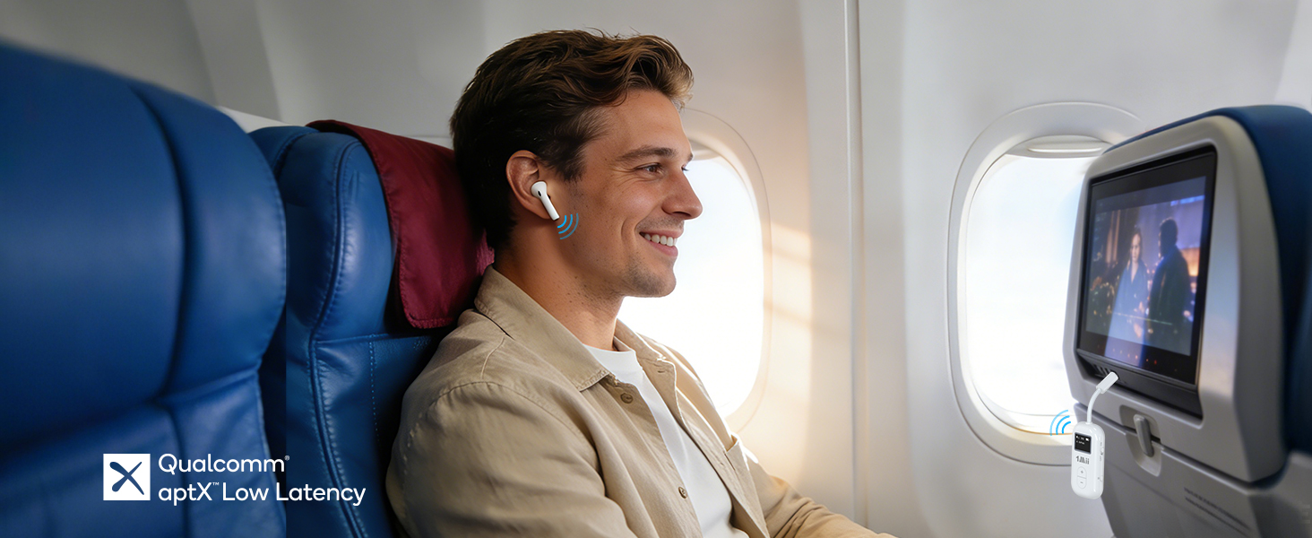 SafeFly Dual Bluetooth Transmitter for airplane