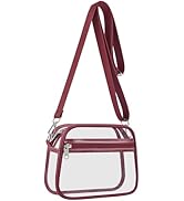 Clear Bag for Stadium Events Clear Sports Fan Handbags Purses with Adjustbale Strap for Concerts ...