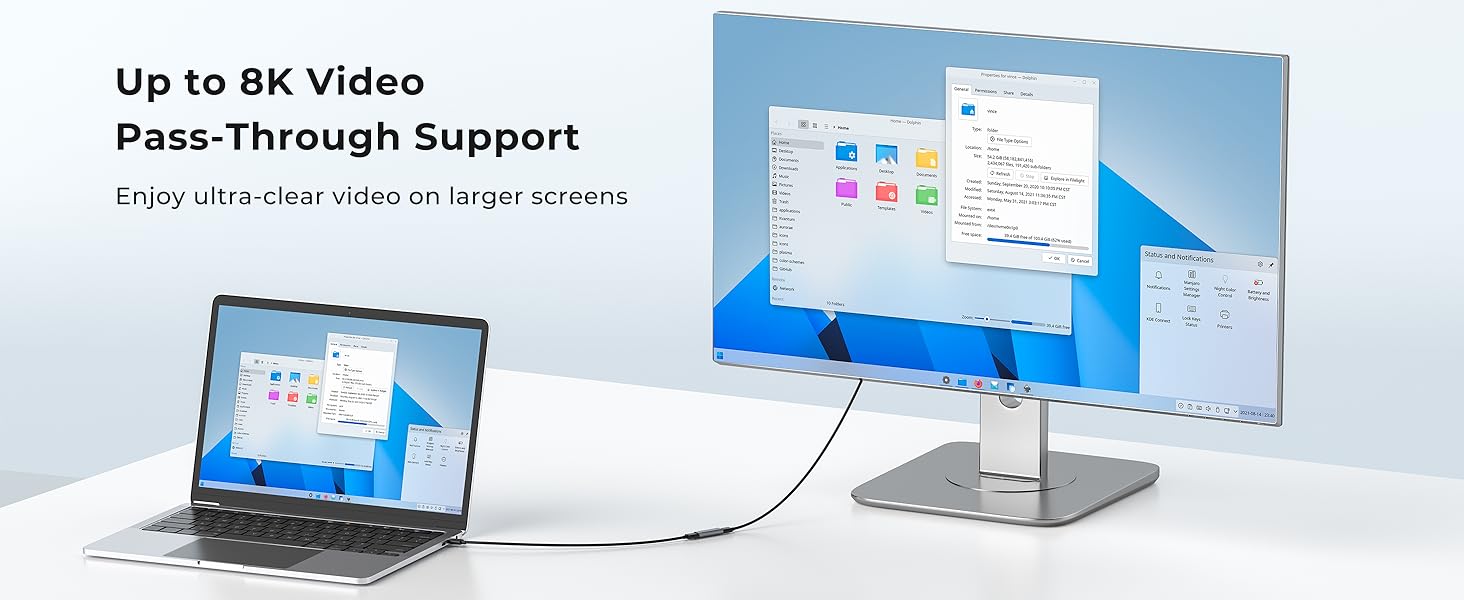 Up to 8K Video Pass-Through Support