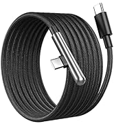 16FT USB C Cable Fast Charging 240W,Extra Long USB C to USB C Cable 16 foot Type C Right Angle Ch...